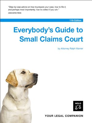 cover image of Everybody's Guide to Small Claims Court